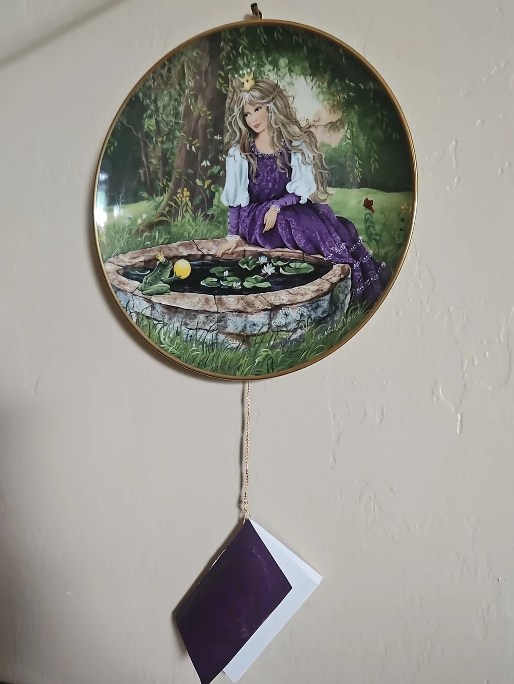 Gerda Newbachet Kaiser-porcelain germany plate. #D-1039 Home Wall Decor